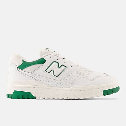 New Balance 550 White, Balance 550, Lifestyle Shoes, Veja Sneakers, Adidas Spezial, Green Sneakers, White Leather Sneakers, New Balance Men, Mens Lifestyle