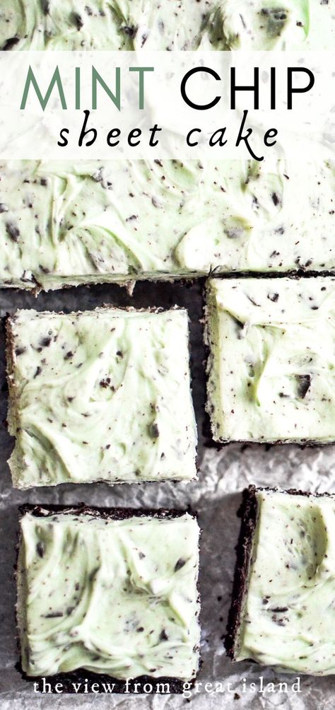 Chocolate Chip Sheet Cake, Moist Chocolate Cake Recipe, Chocolate Cake Recipe Moist, Mint Chocolate Chip, Sheet Cake Recipes, Best Chocolate Cake, Moist Chocolate Cake, Dinner Easy, Mint Chocolate Chips