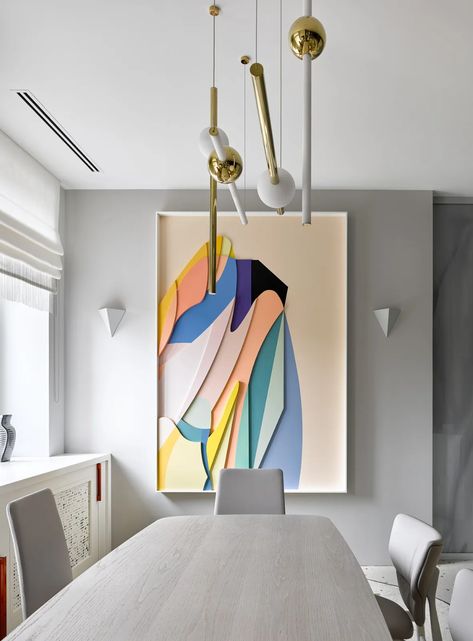 Step into a Moscow apartment where art does all the talking | Architectural Digest India Lee Broom, Painting On Canvas For Beginners, Canvas For Beginners, Tableau Art, Abstract Canvas Art, Interior Art, Canvas Art Painting, Modern Art Abstract, Modern Painting