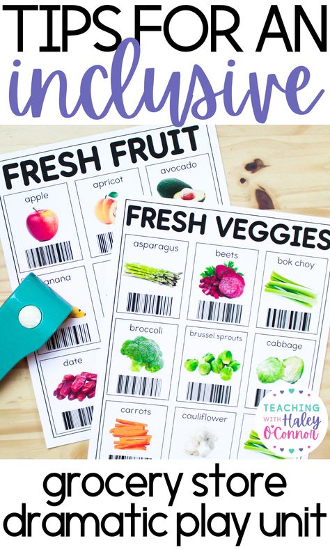 Grocery store centers are perfect for your early education classroom. Grocery store pretend play is dramatic play. First, I love to read aloud, Saturday at the Food Pantry. Grocery store play is a great way to incorporate a social emotional learning activity into your school day. In my preschool classroom, students can easily learn about cultural diversity, financial education, and religious diversity for kids. You can easily use these as a preschool center activity. Groceries Activities For Preschool, Play Food Labels Free Printable, Grocery Store Lesson Plans Activities, Grocery Store Sensory Bin, To Market To Market Preschool Activities, Grocery Store Dramatic Play Printables Free, Grocery Store Art Preschool, Grocery Activities Preschool, Preschool Grocery Store Activities