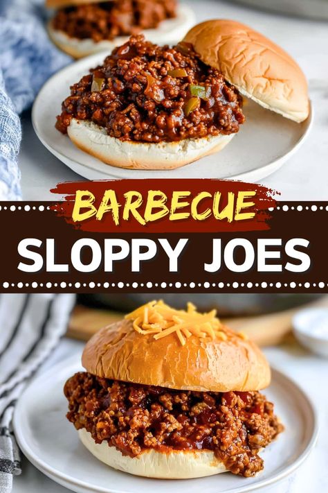 Barbecue sloppy joes are a mouthwatering mashup of the classic messy sandwich and tangy BBQ flavors. They're the ultimate comfort food with a bold twist! Bbq Sloppy Joe Recipe, Bbq Sloppy Joes, Bbq Hamburgers, Sloppy Joe Recipe Easy, Homemade Sloppy Joe Recipe, Barbecue Sandwiches, Bbq Sandwich, Homemade Sloppy Joes, Sloppy Joes Recipe