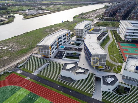 Tongji University, Hospital Exterior, Elementary School Architecture, Elementary School Projects, High School Project, School Building Design, College Architecture, University Architecture, School Campus