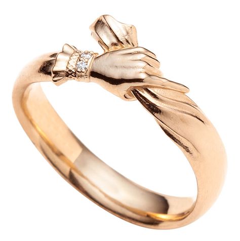 Sofia Zakia, My Heart Is Yours, Hold Hands, Engraved Ring, Tiny Hand, Message Jewelry, Large Ring, Star Ring, Gold Hands