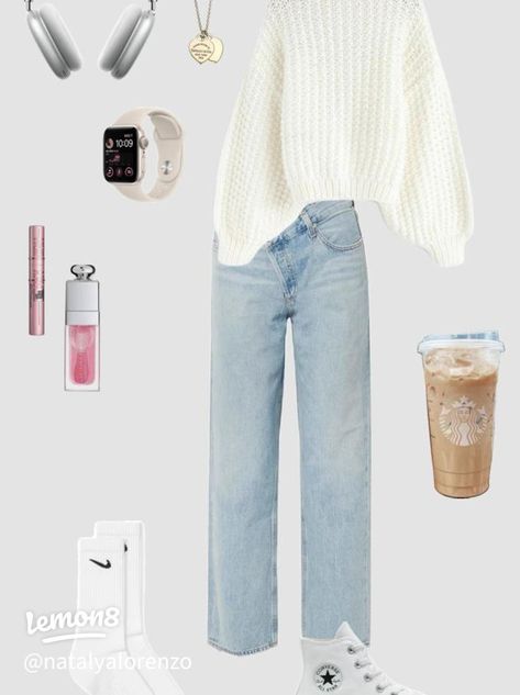 Partner Yoga, Casual Preppy Outfits, Cute Lazy Day Outfits, Trendy Outfits For Teens, Casual School Outfits, Cute Preppy Outfits, School Looks, Modest Clothing, Easy Trendy Outfits