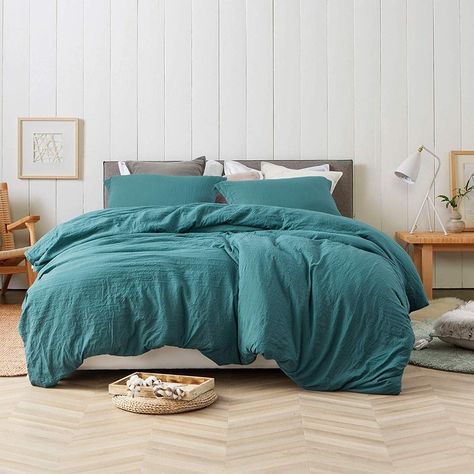 Teal Comforter, Brown Duvet Covers, Affordable Bedding, Perfect Bedding, Bedding Essentials, Queen Comforter Sets, Queen Bedding Sets, Trendy Bedroom, Soft Bedding