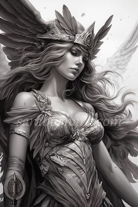 Athena Tattoo Design Athena Tattoo Design, Athena Tattoos, Greek Goddess Tattoo, Angel Sculpture Art, Tattoo Ideas For Females, Athena Greek Goddess, Athena Tattoo, Female Warrior Tattoo, Greek Goddess Art