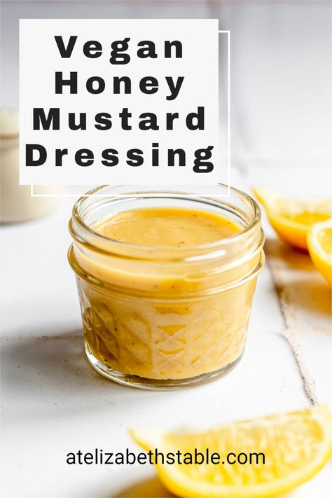 Vegan Honey Mustard Dressing, Plant Based Salad Dressing, Sauce For Fries, Vegan Honey Mustard, Plant Based Dressing, Vegan Salad Dressing Recipes, Salt Free Recipes, Vegan Honey, Honey Mustard Recipes