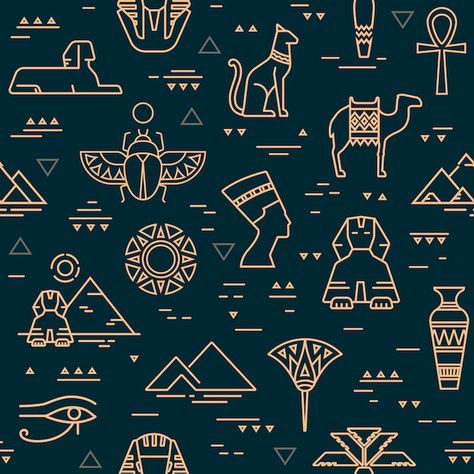 Egypt Infographic, Hieroglyphics Tattoo, Egyptian Pattern, Egypt Culture, Egyptian Design, Egypt Tattoo, Tattoo Symbols, Egyptian Artifacts, Ancient Egyptian Gods