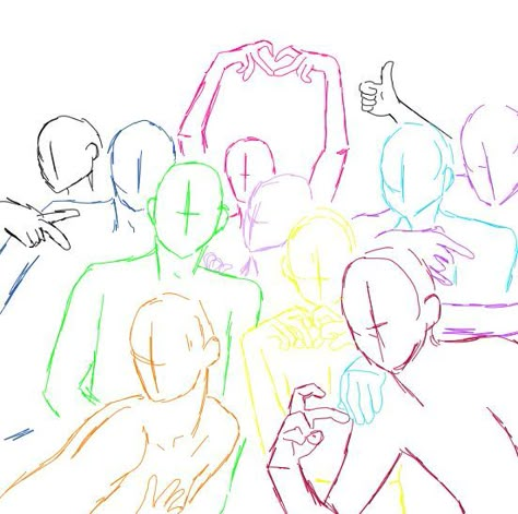 Group Of 11 Friends Drawing, Nine Person Group Pose, Ten People Poses, Group Sketch Poses 5 People, Group Pose Reference 11 People, 11 People Drawing Base, 11 Person Drawing Base, Seven Person Drawing Base, Multiple People Poses Drawing Reference