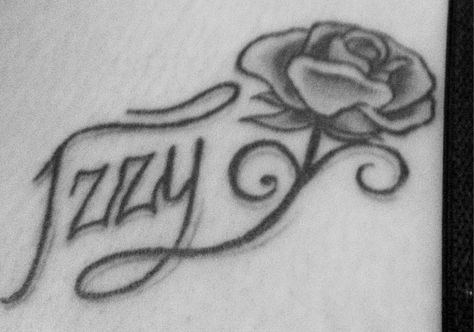 My chest tattoo RIP Izzy. By Mo Southern Izzy Tattoo Name, Izzy Name, Izzy Tattoo, Diy Jewelry Making Tutorials, Bad Girl Quotes, Lotus Tattoo, Arm Tattoos, Name Tattoo, Design Drawings