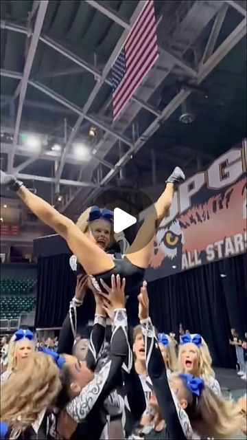 cheerleading on Instagram: "shes giving! periodt. #24k" Crazy Cheer Stunts, Cheer Mom Aesthetic, Easy Stunts Cheerleading, Cheerleader Videos, Backspot Cheer, Cheer Videos, Kids Cheerleading, Cheerleading Pics, Cool Cheer Stunts