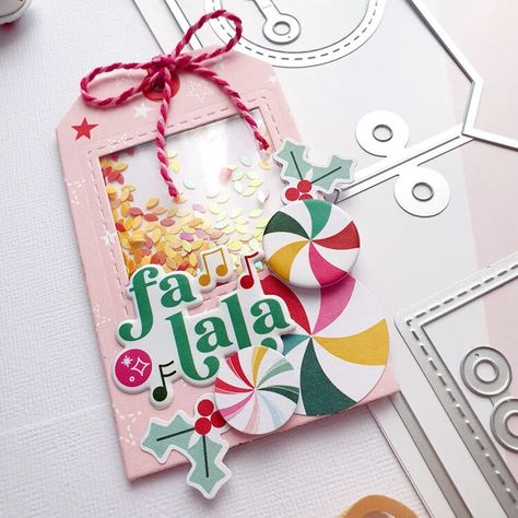 Shaker Gift Tags Christmas, Shaker Gift Card Holder, Shaker Christmas Tags, Christmas Shaker Tags, Christmas Shaker Cards, Shaker Tags, Diy Tag, Diy Christmas Tags, Pinkfresh Studio