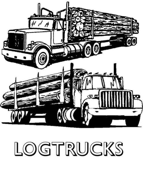 Skull Butterfly Tattoo, Log Truck, Tractor Coloring Pages, Truck Tattoo, Black And White Gif, Truck Clipart, Mountain Drawing, What Is An Artist, Truck Coloring Pages