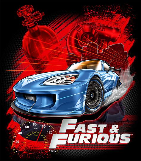 The Fast and the Furious Fast And Furious Art, Fast And Furious Aesthetic, Retro Shirt Design, Vintage Shirt Design, Pop Art Images, Desain Editorial, Cinema Art, Car Artwork, Skateboard Design