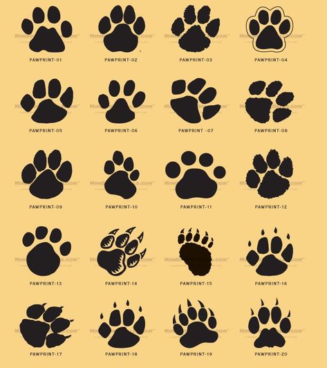 Paws Tattoo, Cat Paw Print Tattoo, Paw Print Clip Art, Cat Paw Tattoos, New Beginning Tattoo, Dog Print Tattoo, Sun Tattoo Designs, Graffiti Art Letters, Pawprint Tattoo