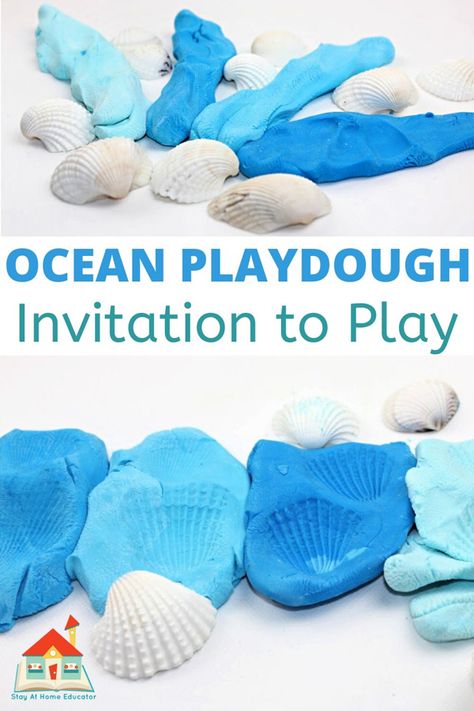 Ocean Themes Activities, Ocean Activities Preschool Montessori, Ocean Enrichment Activities, Ocean Theme Lesson Plans For Toddlers, Ocean Provocations Preschool, Ocean Theme Sensory Play, Under The Sea Crafts For Preschoolers Ocean Themes, Oceans Preschool Activities, Ocean Animals Toddler Activities