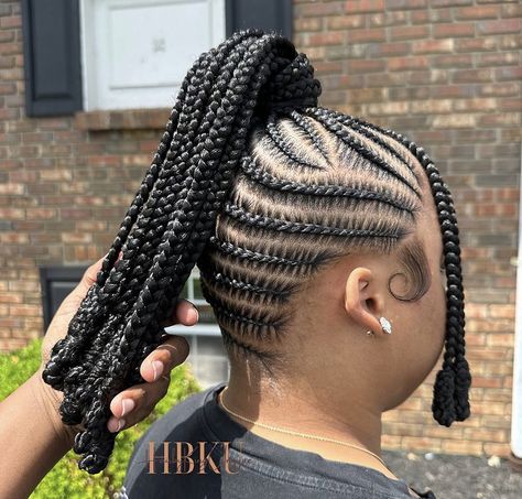 Latest Hair Braids Styles 2024 For Women, Hair Styles For Black Kids, 2025 Hairstyles, Braided Ponytail Black Hair, Coil Twist, Afrocentric Hair, Braided Ponytails, Natural Hair Ponytail, Latest Hair Braids