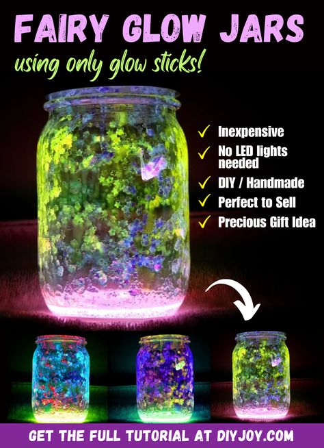 Things To Do With Fairy Lights, Reuse Jars Diy Ideas, Galaxy Jars Diy For Kids, Galaxy In A Jar, Glow Jar, Fairy Glow Jars, Lab Decorations, Librarian Ideas, Diy Glow In The Dark