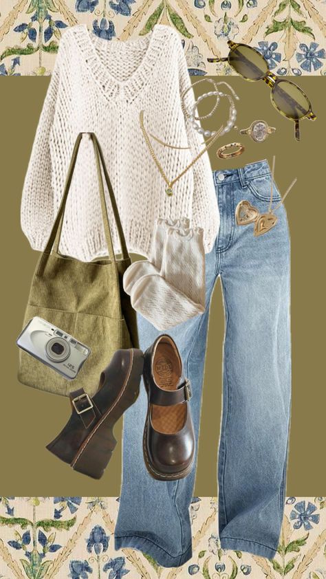 #outfitinspo #wallpaper #summer #art #quotes #nature #beauty #music Granola Hippie Outfit, Casual Earthy Outfits, Earth Tone Aesthetic Fashion, Nature Girl Outfits, Fall Granola Outfits, Artsy Vintage Outfits, Quotes Nature Beauty, Hippie Summer Outfits, Barista Outfit