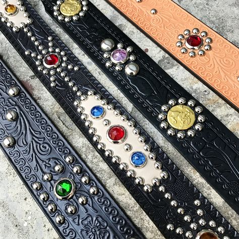 Ace Western Belts. (made in japan, craftsmanship, studded belt, western belt) Studded Belts, Belt Western, Diy Pants, Diy Clothes Design, Western Belt, Belt Design, Studded Belt, Western Belts, Jairzinho