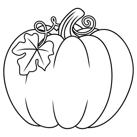 Best Printable Fall - printablee.com Pumpkin Coloring Contest Ideas, Traceable Fall Drawings, The Square Pumpkin, Fall Gnome Printables Free, Free Printable Stencils Patterns, Traceable Art Free Printable, Shading Pumpkins, Pumpkin Colouring Printables, Pumpkin Print Out