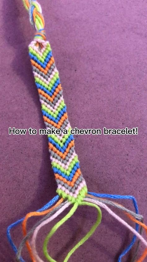 Bracelet Patterns Ideas, Diy Friendship Bracelets, Bracelet Video, Chevron Friendship Bracelets, Braided Friendship Bracelets, String Bracelet Patterns, Ankle Bracelets Diy, Diy Friendship Bracelets Tutorial, Bracelets Tutorial