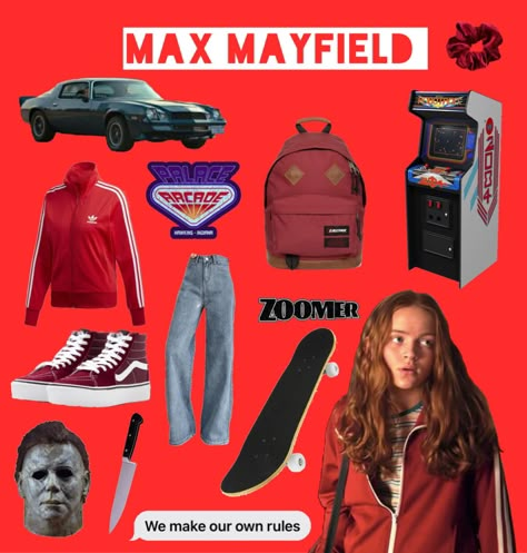 Stranger Things Aesthetic Outfit, Max Stranger Things Outfit, Max Mayfield Outfit, Max Mayfield Aesthetic, Mad Max Costume, Stranger Things Halloween Costume, Stranger Things Outfit, Stranger Things Costume, Stranger Things Halloween