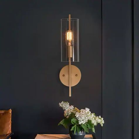 Gold Sconces, Wall Sconces Living Room, Sconces Living Room, Sconces Bedroom, Bathroom Sconces, Modern Wall Sconces, Lighting Products, Gold Walls, Light Sconces