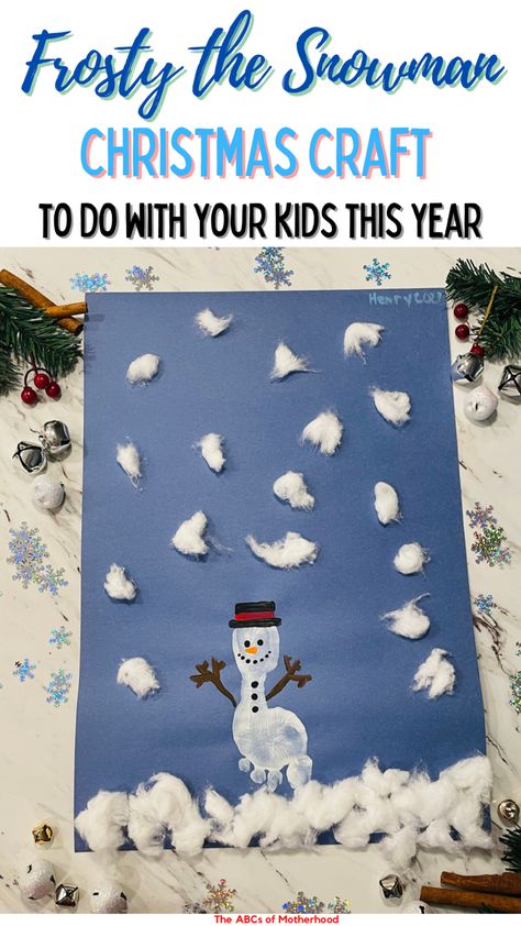 Inside: What kid doesn't love to sing along to Frosty the Snowman? Get into the holiday spirit by creating your very own Frosty the Snowman craft at home this year! #wintercraftsforkids #christmascraftsforkids #christmasactivitiesforkids #winteractivitiesforkids Frosty The Snowmen Craft, Do You Want To Build A Snowman Craft, Frosty The Snowman Activities, Frosty The Snowman Crafts, The Snowman Movie, Snowman Activities, Snowman Songs, Christmas Sleepover, Craft At Home