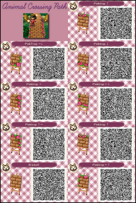 Acnl Qr Code Sol, Acnl Paths, Animal Crossing Qr Codes, Acnl Qr Codes, Motif Acnl, Animal Crossing 3ds, Animal Crossing New Leaf, Animals Crossing, Ac New Leaf