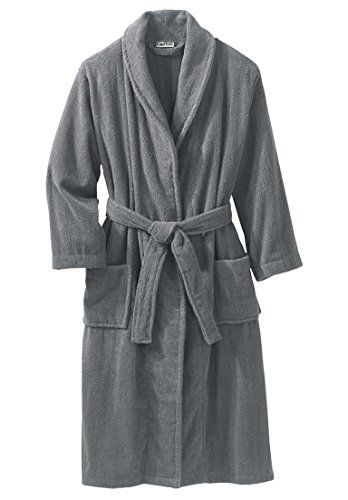 Kingsize Mens Big  Tall Terry Bathrobe With Pockets Steel Tall4Xl5X >>> Continue to the product at the image link. Robes Men, Terry Robe, Towel Dress, Men's Robes, One Piece Clothing, Daily Paper, One Piece Pajamas, Big And Tall Outfits, Swimsuits For All