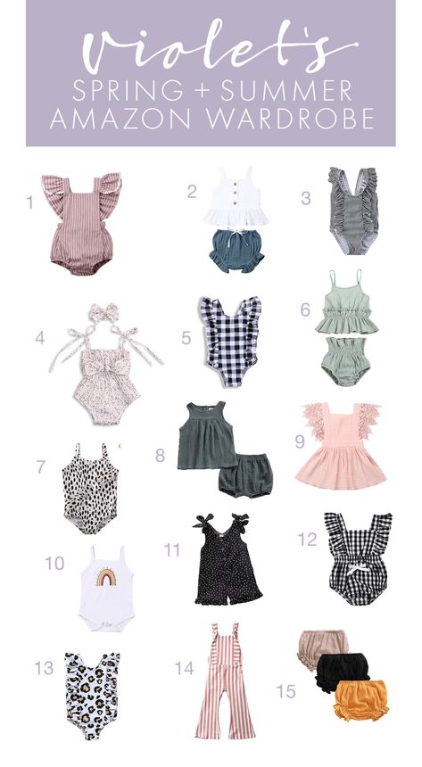 Baby Easter Outfit Girl, Amazon Baby Clothes, Amazon Wardrobe, Toddler Summer Outfits, Halloween Breakfast, Girls Spring Outfits, Baby Easter Outfit, Summer Baby Clothes