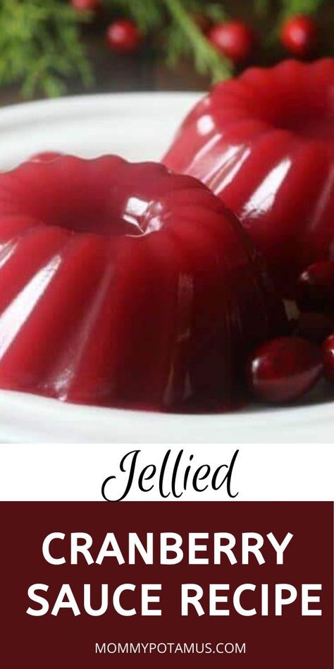 Cranberry Jellied Sauce Recipe, Cranberry Jelly Sauce, Homemade Jellied Cranberry Sauce, Jellied Cranberry Sauce Recipes, Canning Cranberries, Jelly Cranberry Sauce Recipes, Canning Cranberry, Cranberry Sauce Recipes, Pomegranate Sauce