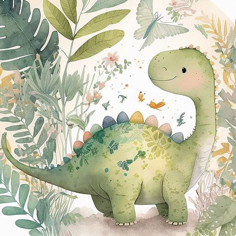 Boy Nursery Artwork Animal, Dinosaur Kids Room Artwork, Dinosaur Baby Room Artwork, Boys Nursery Canvas Art, Dino Nursery Artwork, Dinosaur Bedroom Artwork, Dinosaur Nursery Baby Boy Artwork, Dinosaur Wall Art Simple Painting, Nature Art Prints Boy Room