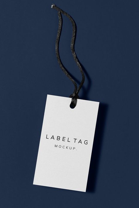 Label mockup psd, minimal business branding tag design | premium image by rawpixel.com / Ake Tag Mockup, Hang Tags Clothing, Label Mockup, Paper Logo, Creative Hub, Clothing Mockup, Logo Mockup, Clothing Tags, Tag Design