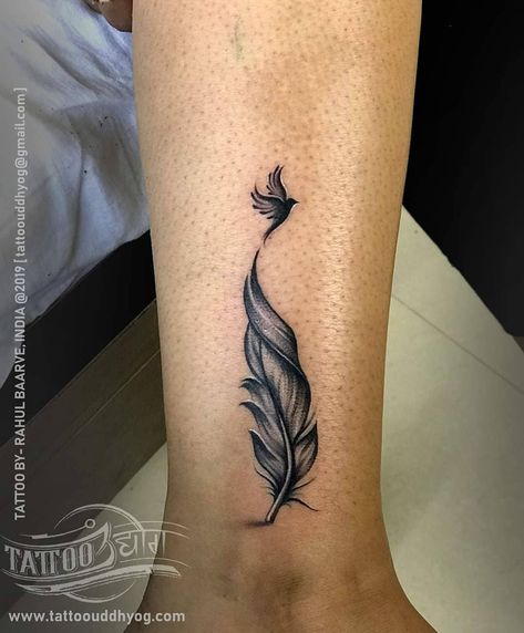 101 Amazing Feather Tattoo Designs You Need To See! | Outsons | Men's Fashion Tips And Style Guide For 2020 Feather Tattoo For Men, Feather Tattoo Ideas, Feather Tattoo Ankle, Phoenix Feather Tattoos, Small Feather Tattoo, Feather Tattoo Meaning, Indian Feather Tattoos, Purple Tattoos, Simple Tattoos For Women