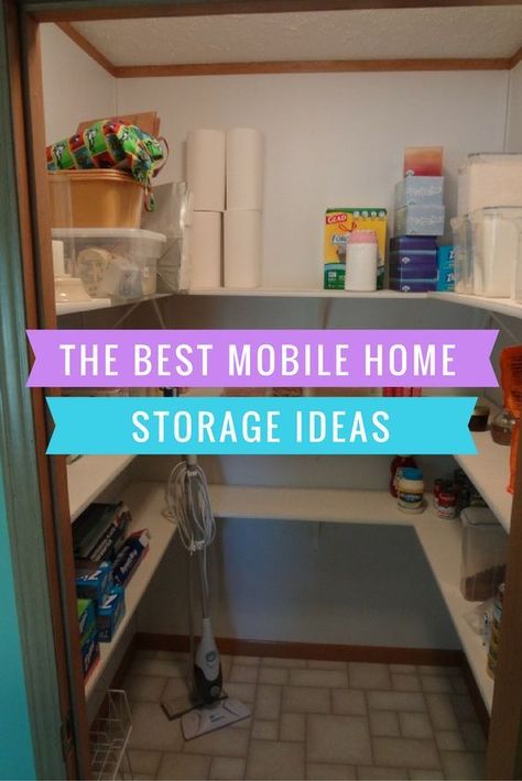 We Cover Mobile Home Storage Ideas For Every Place In Your Home. From Storing Cans Of Food To Storing Wrapping Paper. Make The Best Use Of Your Home Today! Mobile Home Storage, Storing Wrapping Paper, Mobile Home Storage Ideas, Home Storage Ideas, Small Mobile Homes, Single Wide Remodel, Mobile Home Bathrooms, Mobile Home Repair, Mobile Home Kitchen