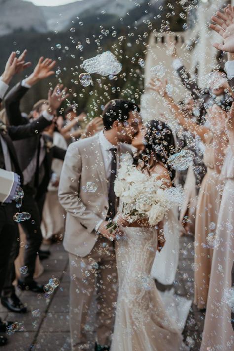 Lake Louise Wedding, Wedding Bubbles, Wedding Send Off, Luxury Wedding Decor, Wedding Exits, Gold Wedding Decorations, Wedding Photography Styles, June Wedding, Future Wedding Plans