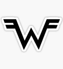 Weezer Logo, Hey Dj, Computer Stickers, Bubble Stickers, Computer Sticker, Weezer, Red Bubble, Drawing Inspo, Stickers For Sale