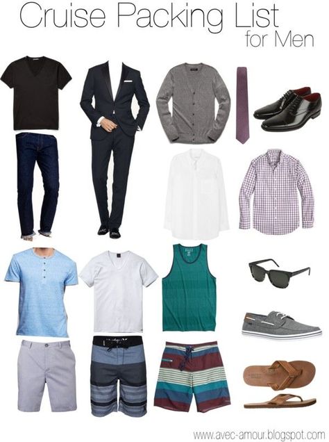 Packing List For Men, Summer Cruise Outfits, Pack For A Cruise, Cruise Packing List, Cruise Attire, Cruise Packing, Cruise Fashion, Cruise Planning, Packing For A Cruise