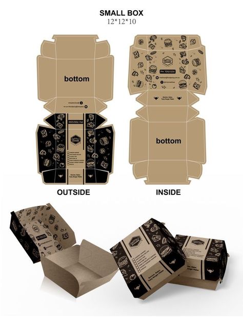 Burger Packaging, Burger Box, Product Packaging Design, Packaging Pouch, Packaging Template Design, Packaging Food, Packaging Label Design, Box House, Paper Toys Template