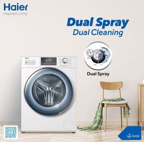 Haier Washing Machine Ads, Washing Machine Advertisement, Washing Machine Creative Ads, Washing Machine Ads, Laundry Detergent Ads, Retail Advertising, Samsung Washing Machine, Washing Machine Repair, Dark Art Photography