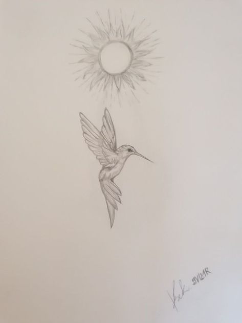 Hummingbird Tattoo, Sun Tattoo, Backless Wedding Dress, Simple Tattoos, Small Tattoos, Tatting, Tattoo Ideas, Love This, Lookbook