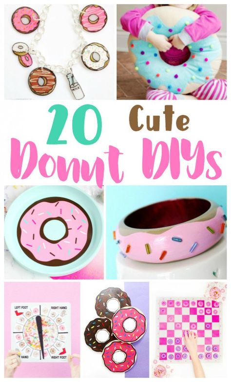 Donut Crafts, Donut Diy, Donuts Design, Donut Craft, Donut Decor, Donut Theme Party, Pinata Diy, Doughnut Party, Diy Donut