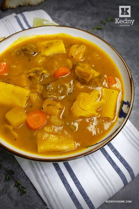 Haitian Soup Joumou Recipe, Soup Joumou Haiti, Joumou Soup Recipe, Soup Joumou Recipe, Haitian Soup Joumou, Soup Joumou, Tropical Breakfast, Haitian Recipes, Culinary Food