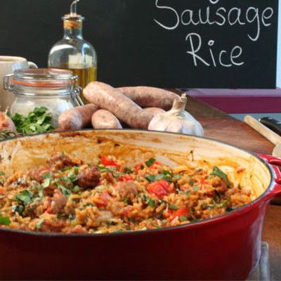 Gordon Ramsay's Spicy Sausage Rice recipe - Cooking on a Budget - Gordon Ramsay's Ultimate Cookery Course Spicy Sausage Rice, Gordon Ramsey Recipes, Sausage Rice, Food Magic, Gordon Ramsay Recipe, Chef Gordon Ramsay, Spicy Sausage, Food Channel, Cooking On A Budget