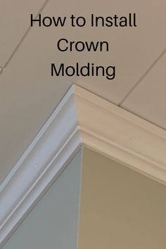 Beadboard Hallway, Crown Molding In Bedroom, Crown Molding On Kitchen Cabinets, Crown Molding Bathroom, How To Make Crown, Make Crown, Modern Crown Molding, Install Crown Molding, Cut Crown Molding