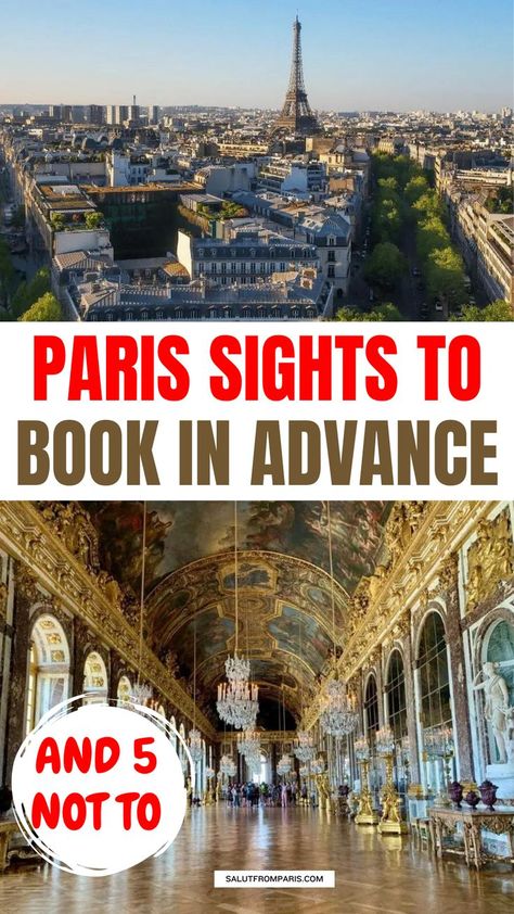 Are you planning a trip to Paris and wondering which sights and attractions to book in advance? Smart move. Because securing some of the most sought-after tickets can be as tough as getting a table at a Michelin-star restaurant on short notice. In this guide, I share with you how to make sure not to miss any must-do’s in Paris and save up enough time to wander in the meantime. Plus don't forget to pack your summer outfits to make the best of your summer bucket list! Paris Sights, Paris Trip Planning, Paris Activities, Best Fall Outfits, Paris Bucket List, Paris Sightseeing, Disney Paris, Europe Holidays, Paris Travel Tips