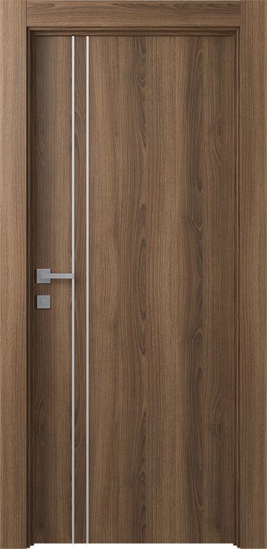 Prefinished Optima 2V Pecan Nutwood Modern Interior Single Door Flush Doors Design Modern, Modern Wood Doors, Door Texture, Modern Interior Door, Flush Door Design, Modern Wooden Doors, Single Door Design, Home Door Design, Doors Interior Modern