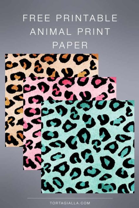 Download free printable animal print design papers for scrapbooking, art journaling and planner deco! Printable Letter Templates, Create An Animal, Journaling Planner, Letter Templates Free, Print Journal, Printable Animals, Paper Lovers, Print Design Pattern, Digital Art Printables